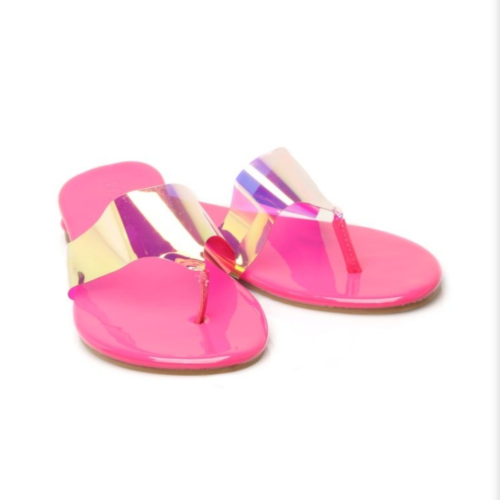 Hologram Thong Sandals